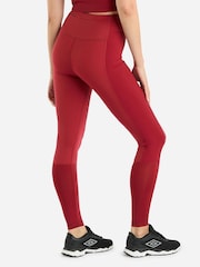 Umbro Red Pro Training 7/8 Leggings - Image 2 of 4