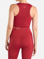 Umbro Red Pro Training Ribbed Crop Top - Image 2 of 4
