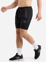 Negro - Pantalones cortos deportivos Elite Pro Hybrid de Umbro - Imagen 2 de 5