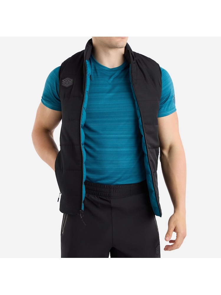 Umbro Blue Pro Training Elite Hybrid Reversible Gilet - Image 2 of 5