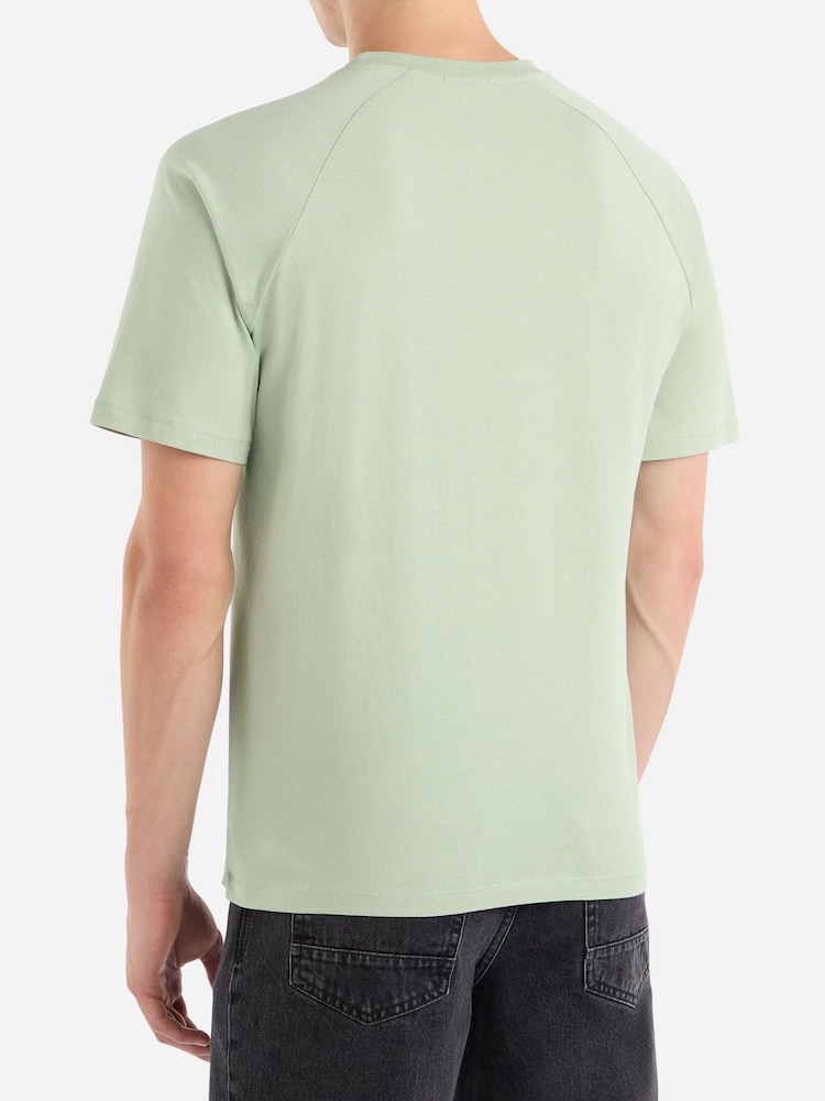 Umbro Green Small Logo 100% Cotton T-Shirt - Image 2 of 4