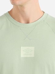 Umbro Green Small Logo 100% Cotton T-Shirt - Image 4 of 4