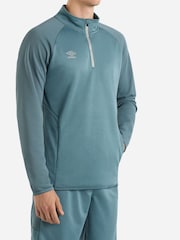 Umbro Blue Blue Sportswear Quarter Zip Sweatshirt - Image 1 of 4