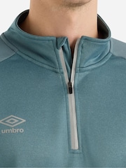 Umbro Blue Blue Sportswear Quarter Zip Sweatshirt - Image 4 of 4
