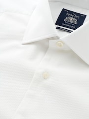 Savile Row Company Classic Fit Marcella Bib Tuxedo White 100% Cotton Shirt - Image 4 of 4
