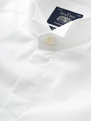 Classic Fit The Savile Row Company  White Wing Collar Dinner 100% Cotton Shirt Double Cuff - Image 5 of 6