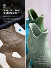 Wade Sage Green Small Original Gurgle Fish Jug - Image 5 of 10