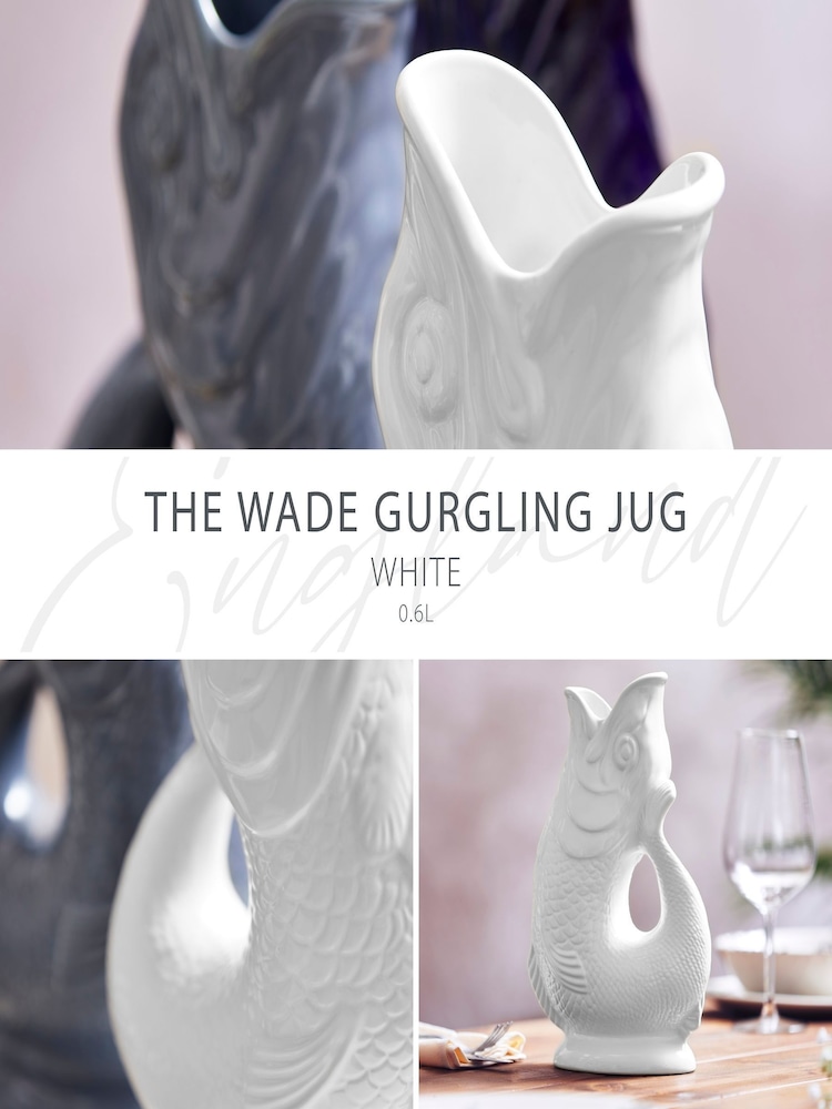 Wade White Small Original Gurgle Fish Jug - Image 2 of 10