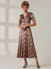 Jolie Moi Brianne Цветы Бархатное платье макси - Image 5 of 6