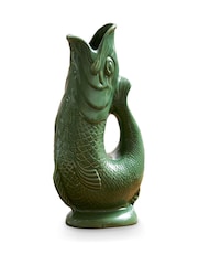 Wade Forest Green Small Original Gurgle Fish Jug - Image 1 of 10