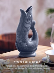 Wade Grey Large Original Gurgle Fish Vase Jug - Image 3 of 10