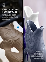 Wade Grey Large Original Gurgle Fish Vase Jug - Image 5 of 10