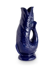 Wade Cobalt Blue Large Original Gurgle Fish Vase Jug - Image 1 of 10