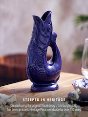 Wade Cobalt Blue Small Original Gurgle Fish Jug - Image 3 of 10
