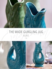 Wade Teal Large Original Gurgle Fish Vase Jug - Image 2 of 10