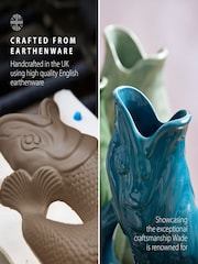 Wade Teal Large Original Gurgle Fish Vase Jug - Image 5 of 10