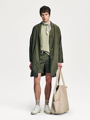 NN.07 Green Gregor Drawstring Shorts - Image 2 of 11