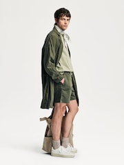 NN.07 Green Gregor Drawstring Shorts - Image 4 of 11