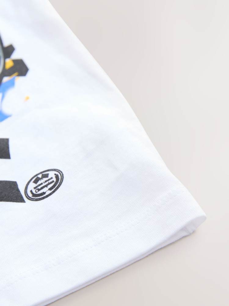 White Racing Car Regular Fit Short Sleeve Graphic 100% Cotton T-Shirt (3-16yrs) - Image 4 of 4