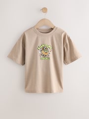 Stone Cartoon Basketball Relaxed Fit Short Sleeve Graphic T-Shirt (3-16yrs) - Image 1 of 3