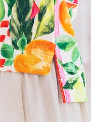 Estampado rosa liso y frutas multicolor - Textured Fabric Boxy T-Shirts 2 Pack - Imagen 7 de 12