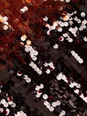 River Island Red Ombre Sequin Top - Image 6 of 6