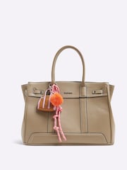 River Island Brown Charmed Tote Bag - Image 1 of 6