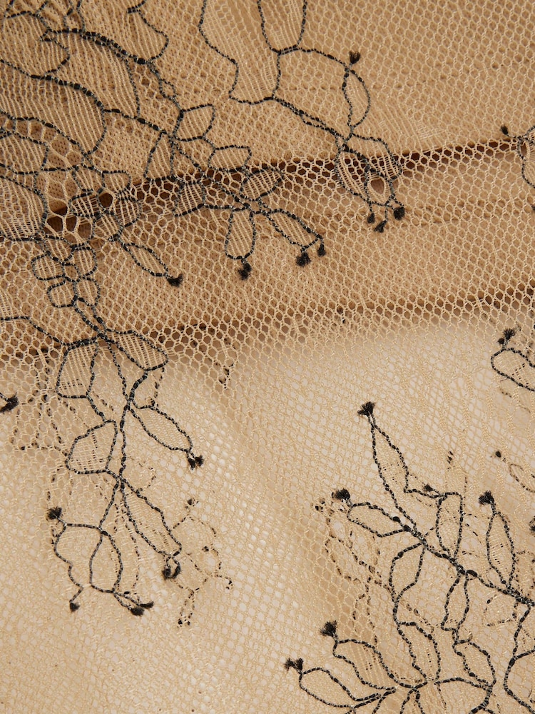 River Island Beige Sheer Lace Trousers - Image 6 of 6 River Island Beige Sheer Lace Trousers - Image 6 of 6