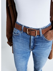 River Island Blue High Waisted Slim Fit Ankle Jeans - Image 4 of 6