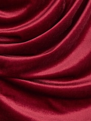 River Island Red Velvet Drape Midi Dress - Image 6 of 6