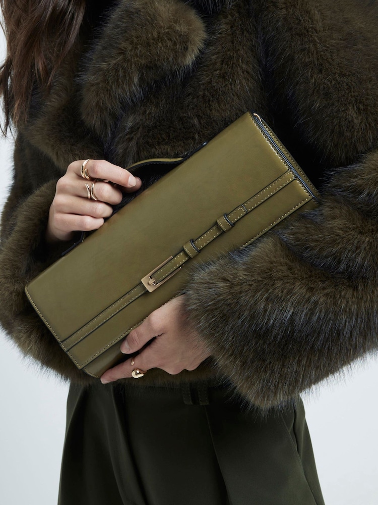River Island Green Clutch Bag - Image 1 of 6