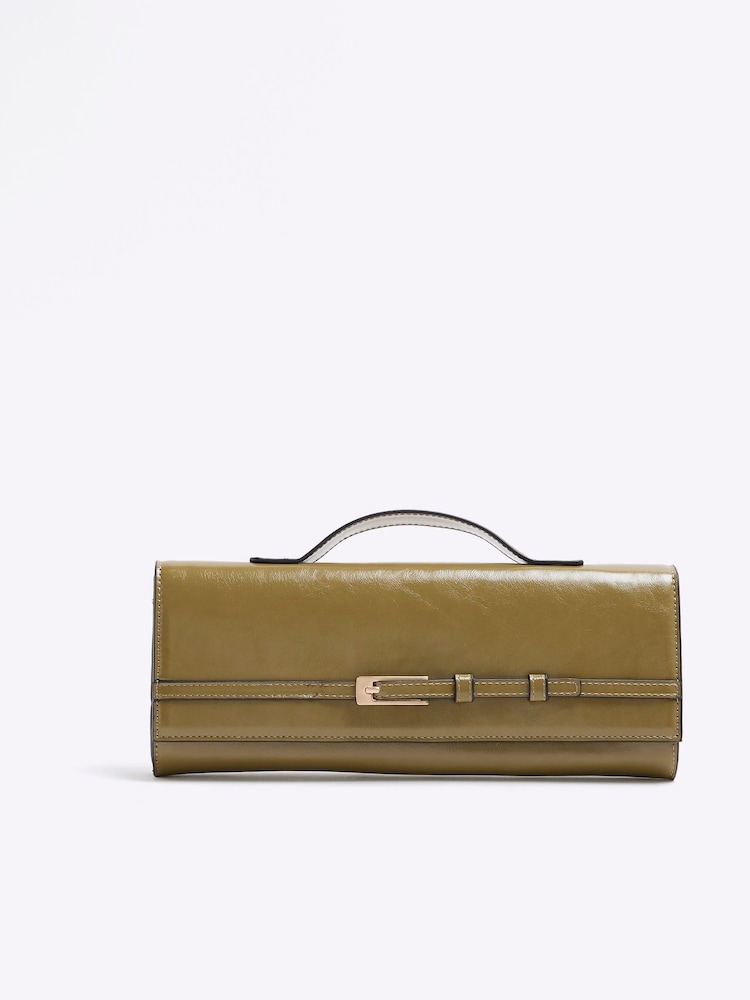 River Island Green Clutch Bag - Image 2 of 6 River Island Green Clutch Bag - Image 2 of 6