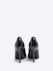 River Island Black Patent Court Shoes - Image 4 of 6