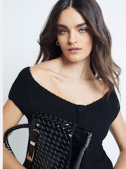 River Island Black Off Shoulder Bandeau Top - Image 3 of 3
