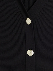 River Island Black Button Polo Top - Image 6 of 6