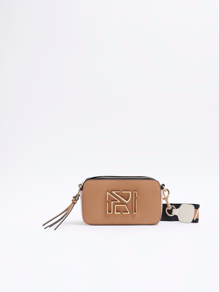 Коричневый - River Island Camera Cross-Body Bag - Image 1 of 5