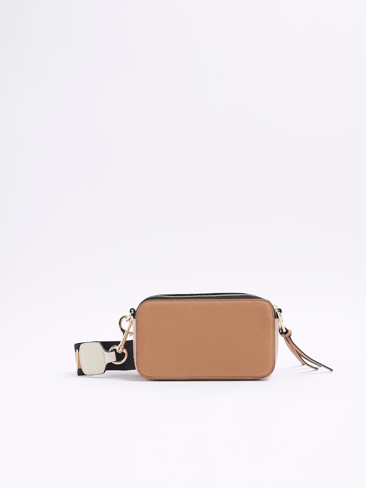 Коричневый - River Island Camera Cross-Body Bag - Image 2 of 5