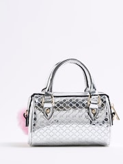 River Island Silver Mini Bowler Bag - Image 3 of 6