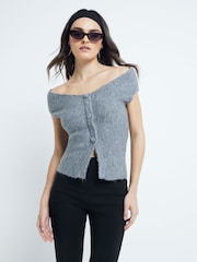 Top Bandeau River Island cu umeri - Image 3 of 6