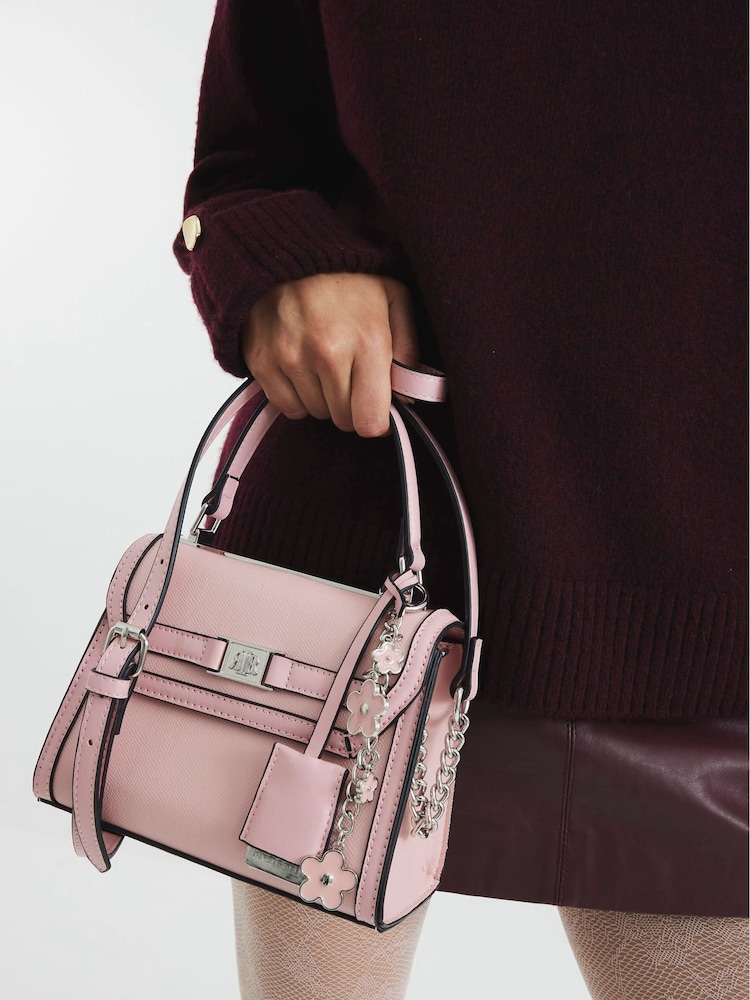 River Island Pink Mini Cross-Body Tote Bag - Image 1 of 3 River Island Pink Mini Cross-Body Tote Bag - Image 1 of 3