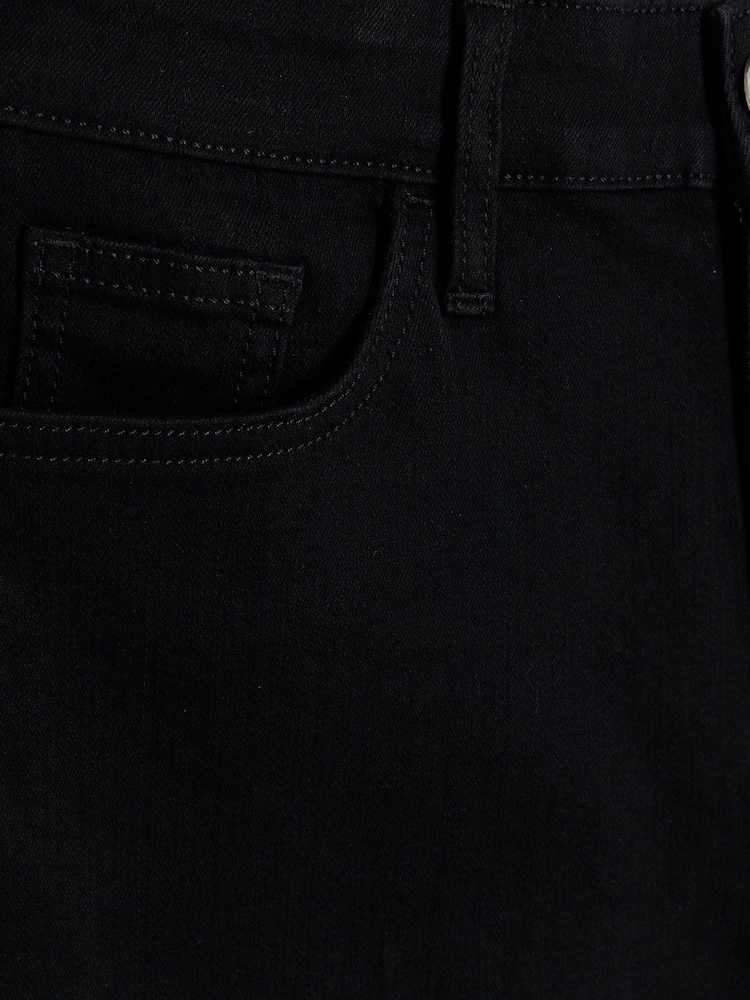 River Island Black High Waisted Wide Leg Karma Jeans - Image 6 of 6 River Island Black High Waisted Wide Leg Karma Jeans - Image 6 of 6