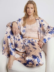River Island Pink Astrology Satin Pyjamas Set - Image 1 of 4