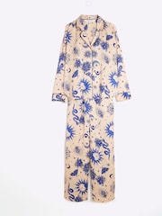 River Island Pink Astrology Satin Pyjamas Set - Image 3 of 4