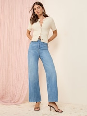 Friends Like These Ivory Short Sleeve Cardigan - Image 2 of 5