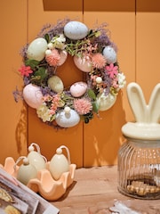 Decoris Easter Wreath with Colourful Eggs - Image 1 of 2
