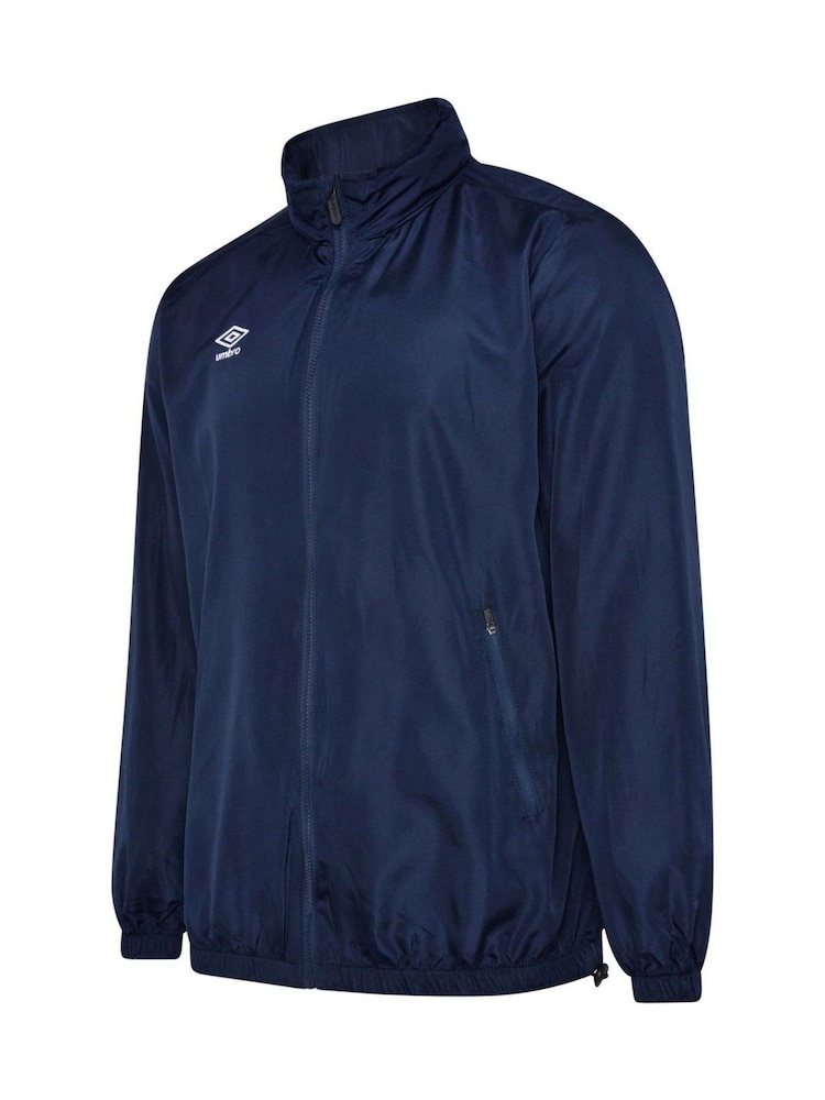 Umbro Blue Lightweight Rain Junior Jacket - Image 1 of 2 Umbro Blue Lightweight Rain Junior Jacket - Image 1 of 2