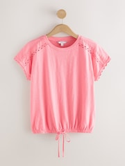 Rosa brillante - Short Sleeve Bubblehem T-Shirt - Imagen 6 de 8