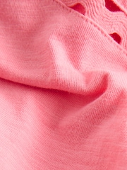 Rosa brillante - Short Sleeve Bubblehem T-Shirt - Imagen 7 de 8