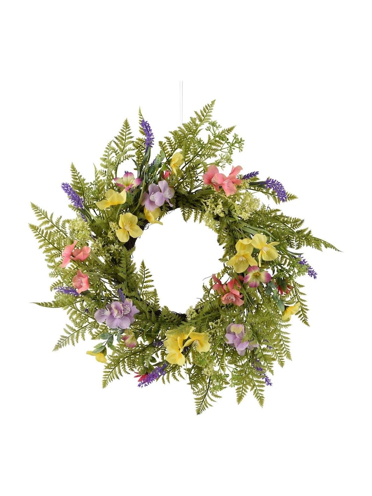Everlands Floral Spring Wreath - Image 2 of 2