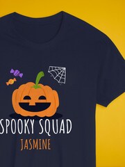 Personalised Halloween Girls Spooky Squad Pyjamas by Stitch Style - Image 2 of 6